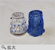 日本 メーカー不詳 ランプワーク２個セット 小樽のガラス